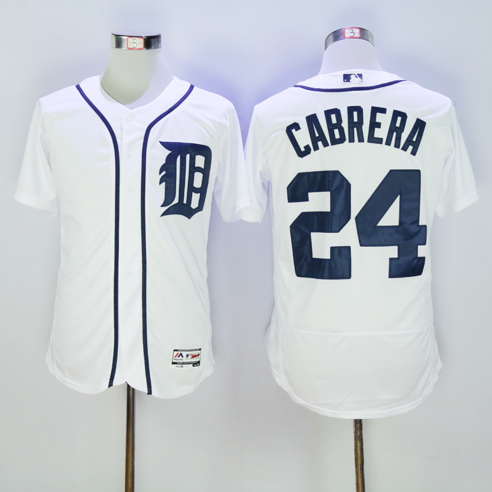 Men Detroit Tigers #24 Cabrera White MLB Jerseys->detroit tigers->MLB Jersey